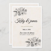 Weeding invitation  招待状 (正面/裏面)