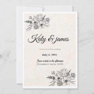 Weeding invitation 招待状