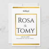 Weeding invitation 招待状 (正面)