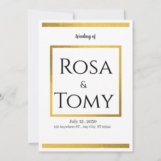 Weeding invitation 招待状 (正面)