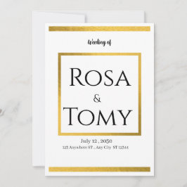 Weeding invitation 招待状