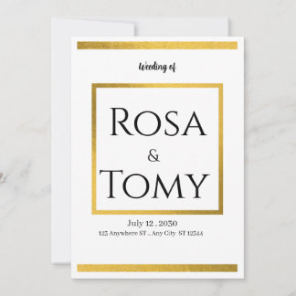 Weeding invitation 招待状