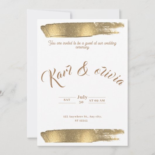 Weeding invitation 招待状 (正面)