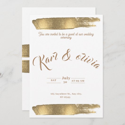 Weeding invitation 招待状 (正面/裏面)