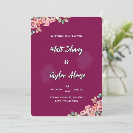 Weeding invitation 招待状 (スタンド正面)