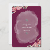 Weeding invitation 招待状 (裏面)