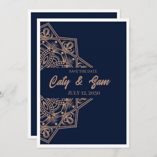 Weeding invitation mandala 招待状 (正面/裏面)