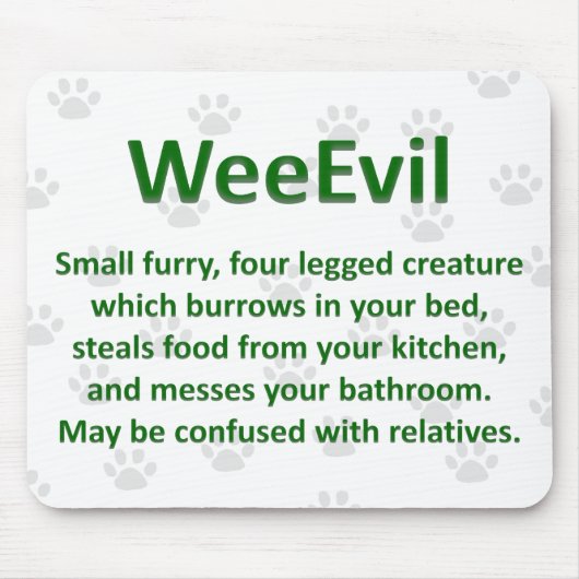 WeeEvilのマウスパッド マウスパッド (正面)