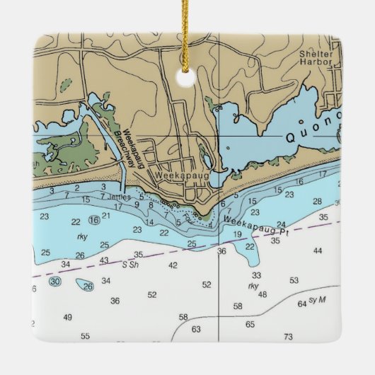 Weekapaug RIグラフ セラミックオーナメント (裏面)