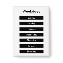 Weekdays