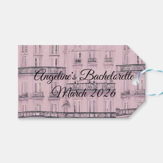 Weekend a Paris ギフトタグ (正面(横))