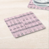 Weekend a Paris スクエアペーパーコースター (アングル)