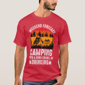 Weekend camping friend tシャツ (正面)