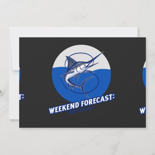 Weekend Forecast  100% Chance  サンキューカード (正面)