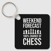 Weekend Forecast - 100% Chance of Chess キーホルダー (正面)