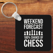 Weekend Forecast - 100% Chance of Chess キーホルダー (正面)