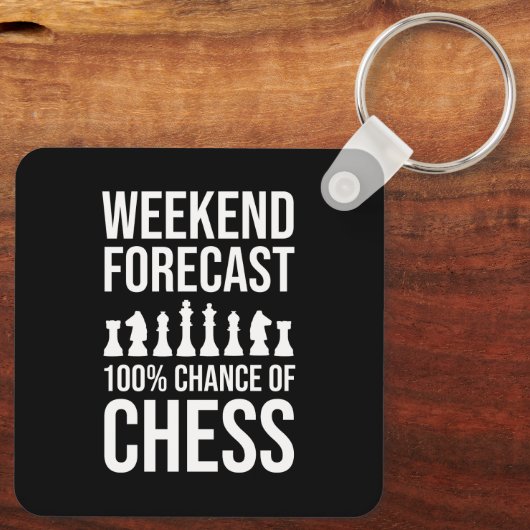 Weekend Forecast - 100% Chance of Chess キーホルダー (裏面)