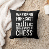 Weekend Forecast - 100% Chance of Chess クッション (ブランケット)