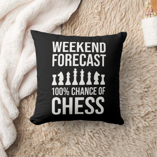 Weekend Forecast - 100% Chance of Chess クッション (ブランケット)