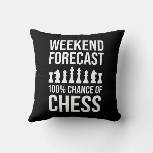 Weekend Forecast - 100% Chance of Chess クッション (裏面)