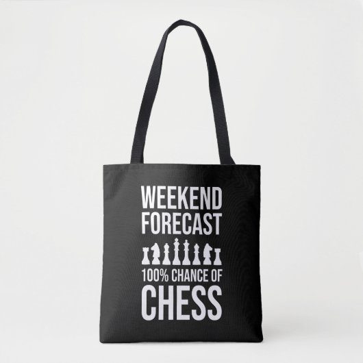 Weekend Forecast - 100% Chance of Chess トートバッグ (正面)