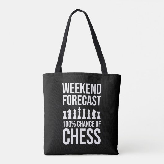 Weekend Forecast - 100% Chance of Chess トートバッグ (裏面)