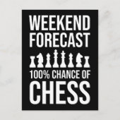 Weekend Forecast - 100% Chance of Chess ポストカード (正面)