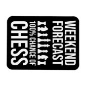 Weekend Forecast - 100% Chance of Chess マグネット (横)