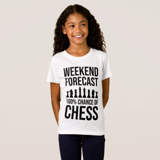 Weekend Forecast - 100% Chance of Chess Tシャツ (正面フル)