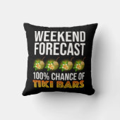 Weekend Forecast - 100% Chance of Tiki Bars クッション (裏面)