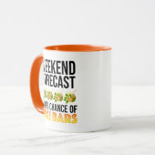 Weekend Forecast - 100% Chance of Tiki Bars マグカップ (正面左)