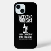 Weekend Forecast - 100% Chance of Wine Making Case-Mate iPhoneケース (裏面)