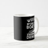 Weekend Forecast Boating With A Chance Of Drinking コーヒーマグカップ (正面右)