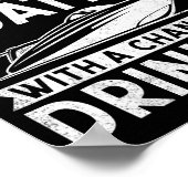 Weekend Forecast Boating With A Chance Of Drinking ポスター (角)