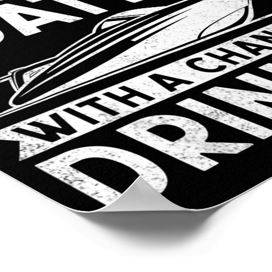 Weekend Forecast Boating With A Chance Of Drinking ポスター (角)