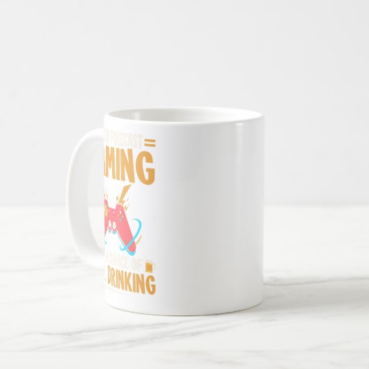 Weekend Forecast Gaming Clothes Computer Video Gam コーヒーマグカップ (正面左)