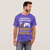 Weekend Forecast Gaming With A Chance Of Drinking Tシャツ (正面フル)
