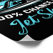 Weekend Forecast Jet Skiing Funny Jet Ski  ポスター (角)