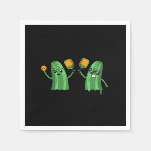 Weekend Forecast Pickleball With A Chance Of Dinki スタンダードカクテルナプキン (正面)