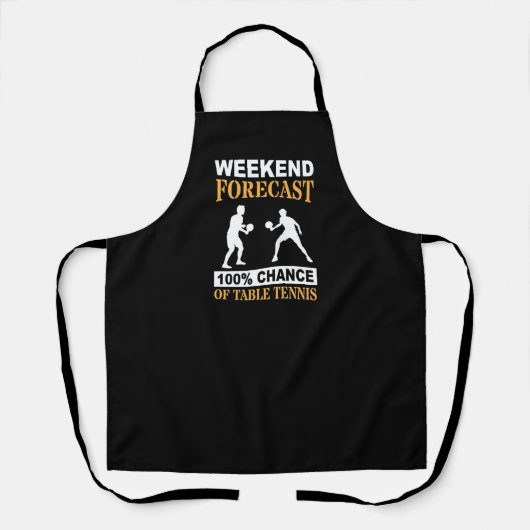 Weekend Forecast Table Tennis Passion エプロン (正面)