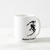 "Weekend Forecast: Vertical" コーヒーマグカップ (正面右)