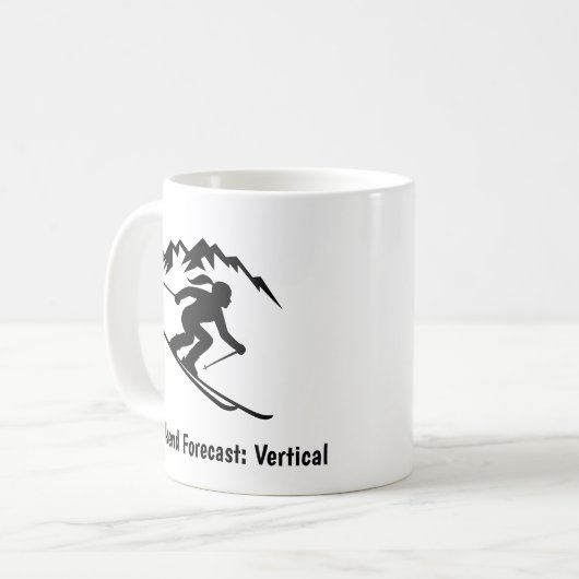 "Weekend Forecast: Vertical" コーヒーマグカップ (正面左)