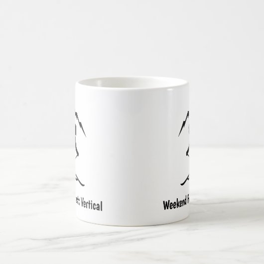 "Weekend Forecast: Vertical" コーヒーマグカップ (中央)