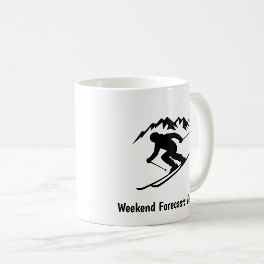 "Weekend Forecast: Vertical" コーヒーマグカップ (正面右)