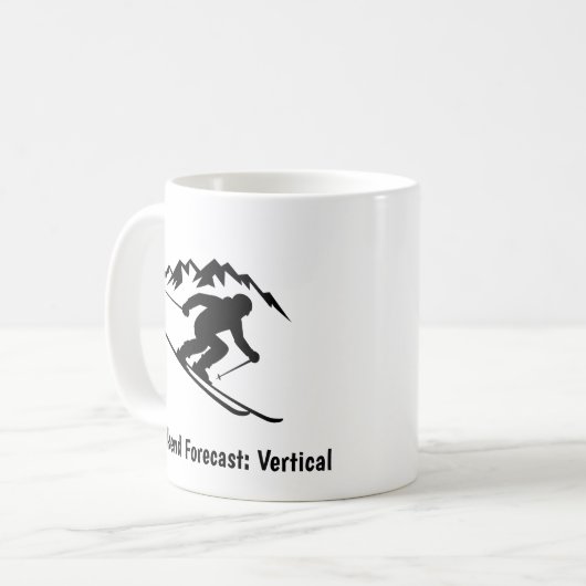 "Weekend Forecast: Vertical" コーヒーマグカップ (正面左)