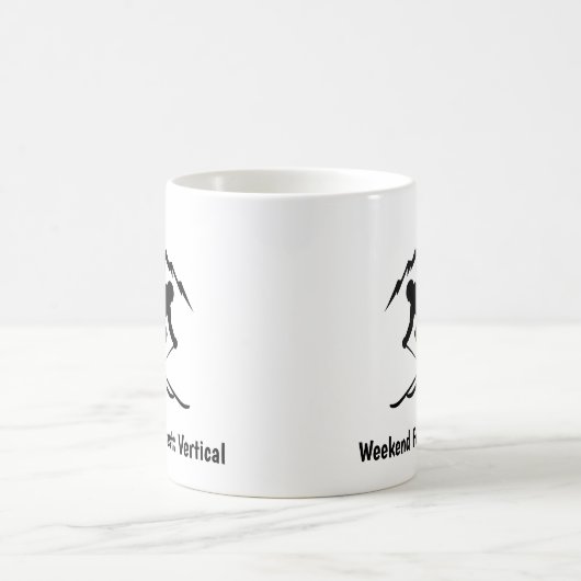 "Weekend Forecast: Vertical" コーヒーマグカップ (中央)