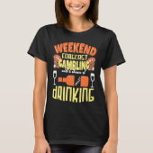 Weekend Gamer Fun An Poker Slot Beer Schnapps Cele Tシャツ (正面)