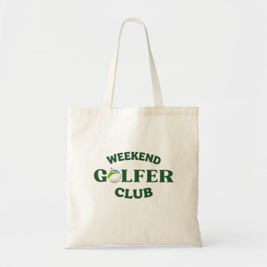 Weekend Golfer Club – Relaxed Golf Lifestyle トートバッグ (正面)