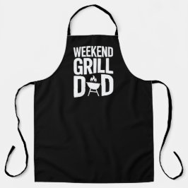 Weekend Grill Dad Funny BBQ エプロン