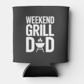 Weekend Grill Dad Funny BBQ 缶クーラー (正面)